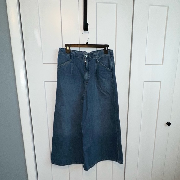 Pilcro Denim - Anthropologie Pilcro A-line Trapeze High Rise Wide Leg Jean - 30